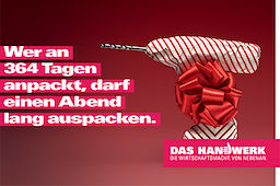 Weihnachskarte mit Imagekampagnenmotiv 2014