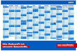 Jahreswandkalender im Imagekampagnendesign