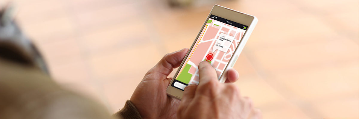 man touching the screen of his smartphone showing gps app. All screen graphics are made up. Schlagwort(e): gps, map, hand, google, apps, business, sign, digital, editorial, technology, crossing, motorway, surfing, mobile, touchscreen, group, tagged, smartphone, using, device, online, wireless, logo, screen, junction, icons, crossroads, advertise, media, illustrative, bright, internet, location, circle, highway, cellphone, lifestyle, brand, holding, connect, track, application, play, phone, lviv, road, communication