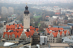 Leipzig mit neuem Rathaus. Bild: pixelio.de - Dieter Haugk