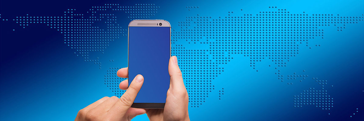 International, Karte, Smartphone, Welt. Bild: geralt / pixabay.com