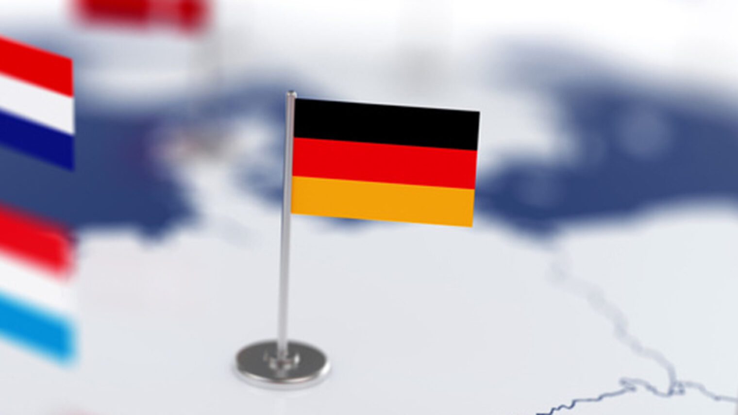 Germany flag in the focus. Europe map with countries flags. Shallow depth of field 3d illustration rendering isolated on white background Schlagwort(e): Germany, flag, european, map, white, world, union, international, concept, atlas, travel, business, symbol, politics, european union, sign, emblem, conceptual, group, political, dof, depth of field, soft focus, shallow depth of field, rendering, continent, illustration, cartography, design, eu, country, countries, geography, land, isolated, economy, national, earth, location, united, nation, blue, global, border, icon, outline, set, globe, europe, 3d