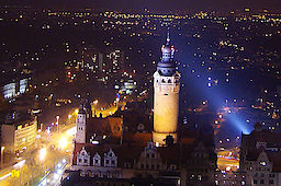 Leipzig mit Neuem Rathaus. Bild: pixelio.de - m.j. lpz