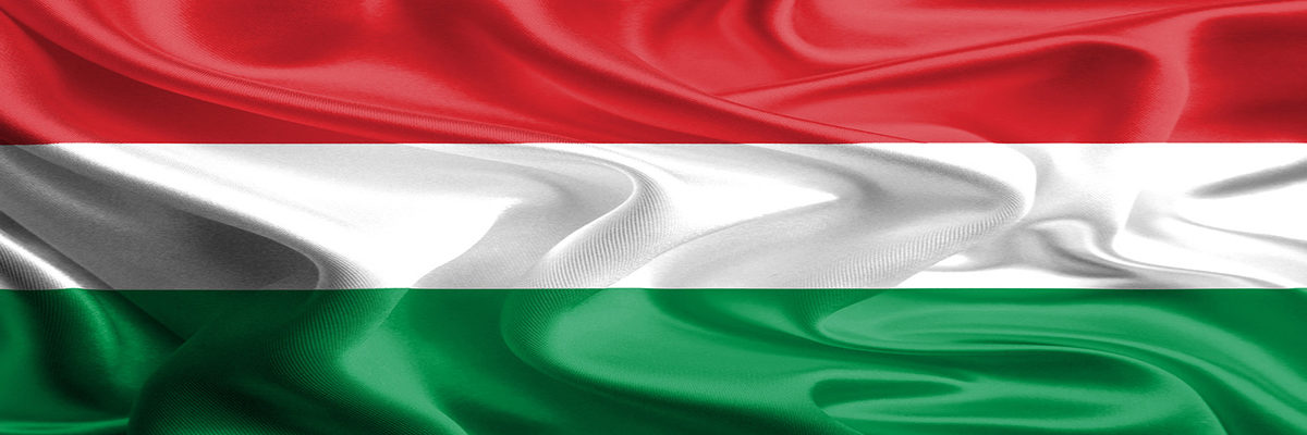 Waving Fabric Flag of Hungary