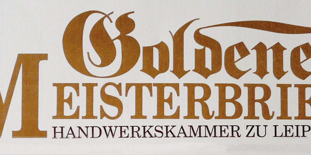 Goldener Meisterbrief.