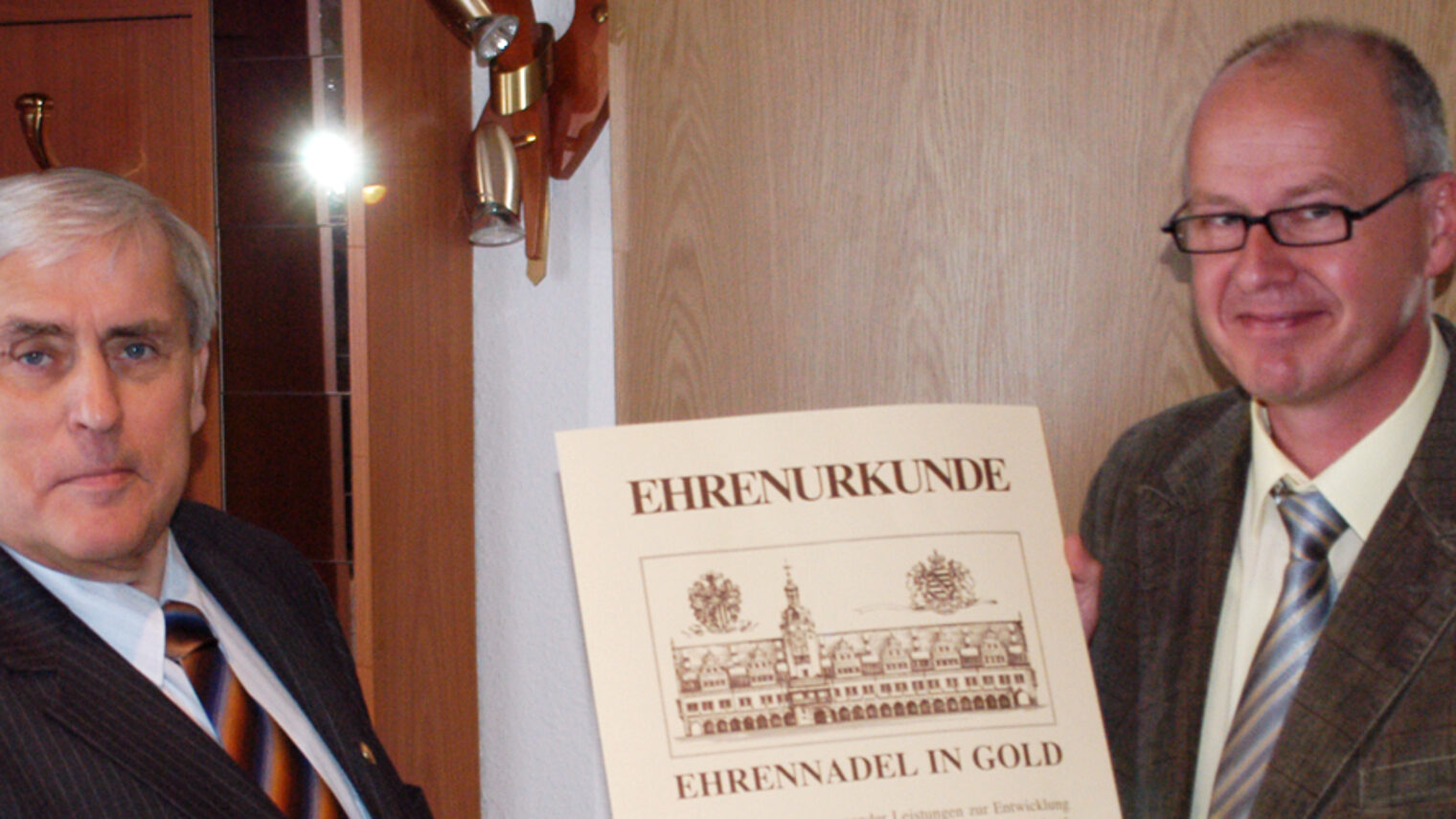 Goldenes Ehrenzeichen für Eilenburger Handwerker