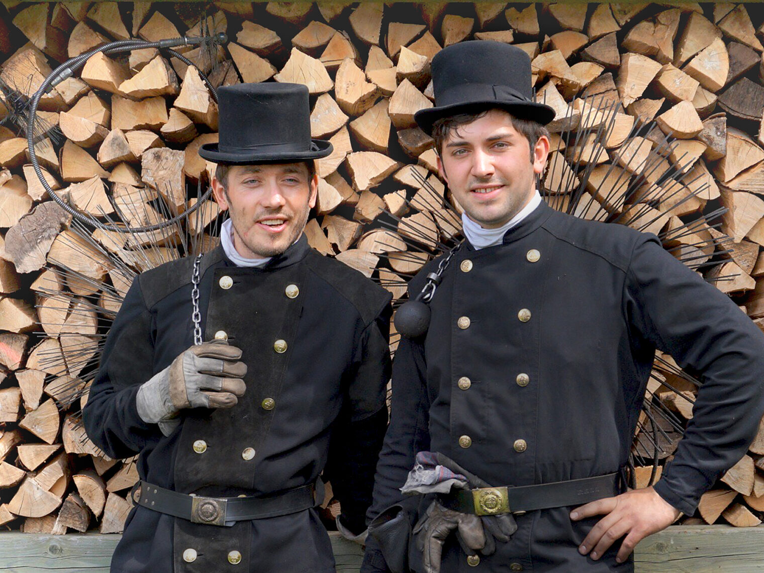 Meisterjahrgang 2017: Martin und Stephan Golatowski / Schornsteinfegermeister. Bild: Nicole Vergin