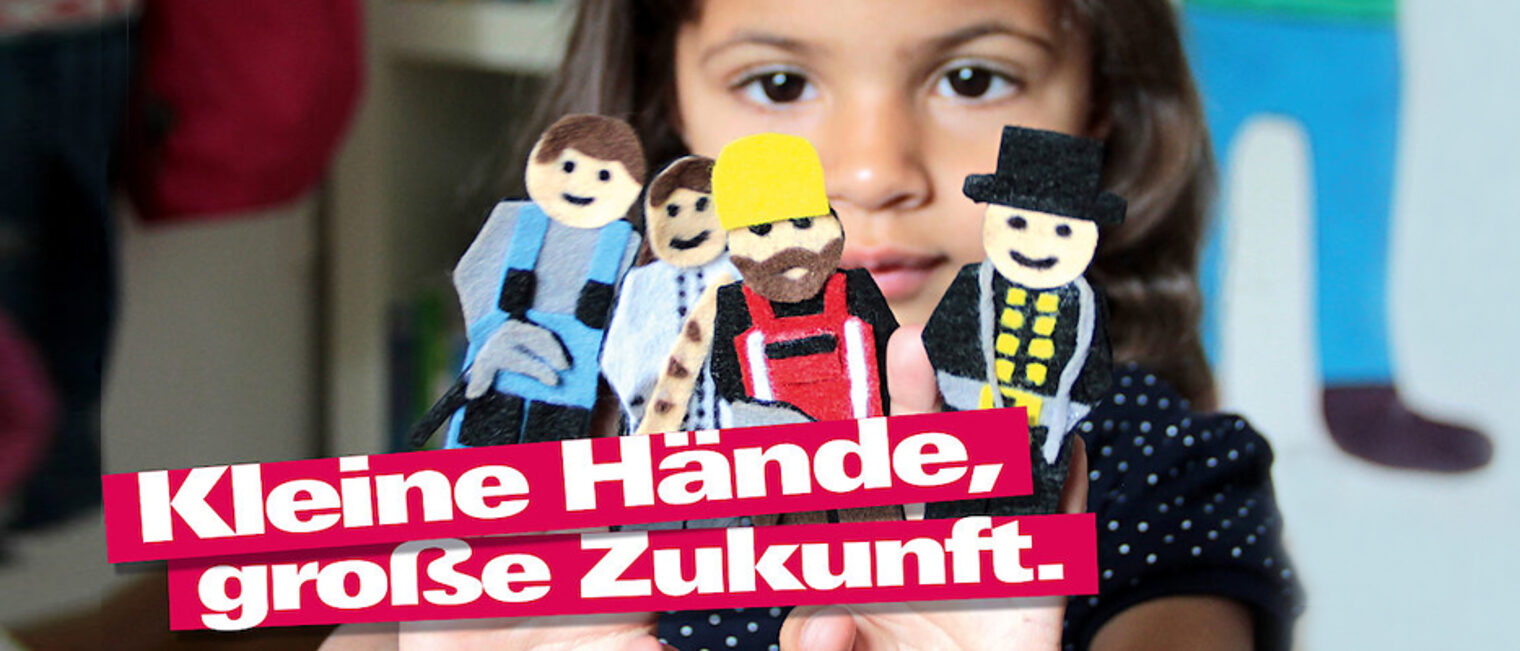 Kleien Hände, große Zukunft. Bild: www.amh-online.de