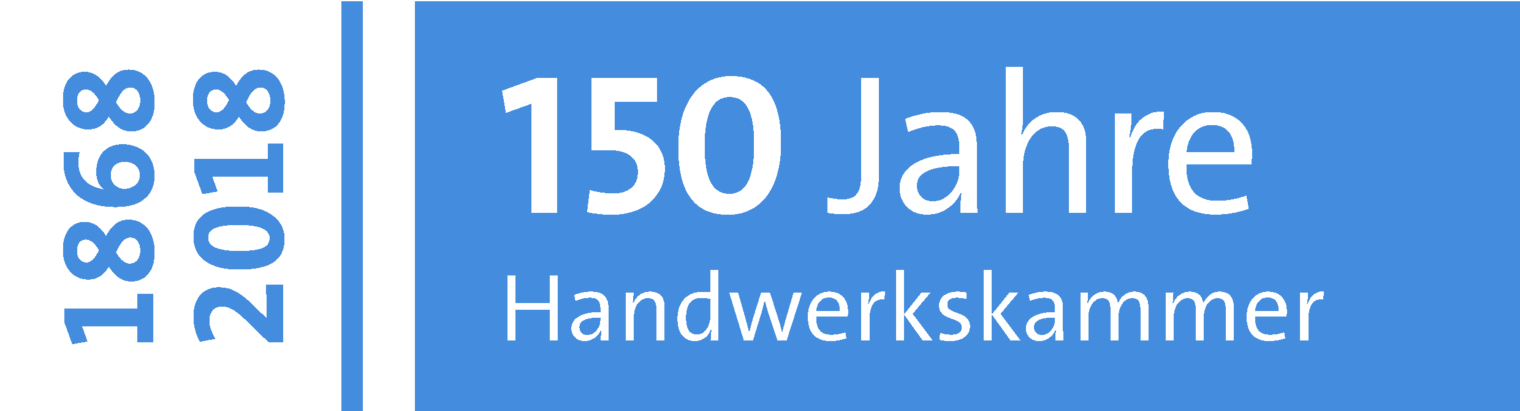 Logo 150 Jahre Handwerkskammer.