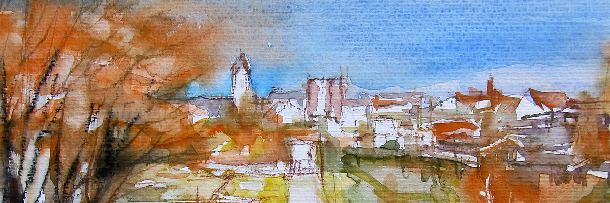 Farben meiner Stadt - Aquarelle von Klaus Zechendorf. Bild: Klaus Zechendorf