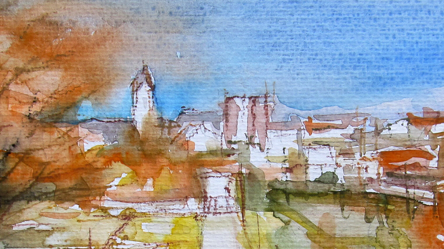 Farben meiner Stadt - Aquarelle von Klaus Zechendorf. Bild: Klaus Zechendorf