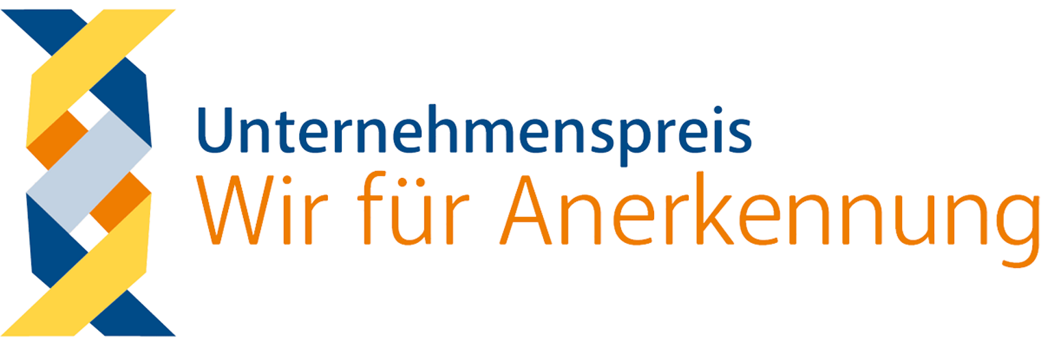 Logo: Unternehmenspreis "Wir für Anerkennung"