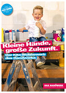 Kleine Hände, große Zukunft. Der Kita-Wettbewerb des Handwerks im Zuge der Imagekampagne. Bild: www.amh-online.de