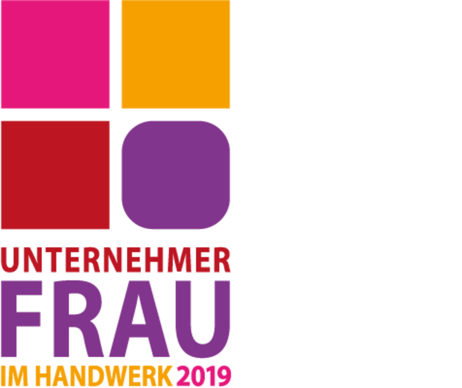 Logo: Unternehmerfrau im Handwerk 2019. 