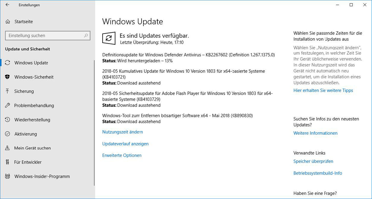 Tipps zum sicheren Einsatz von Windows 10 in kleinen Unternehmen: Update