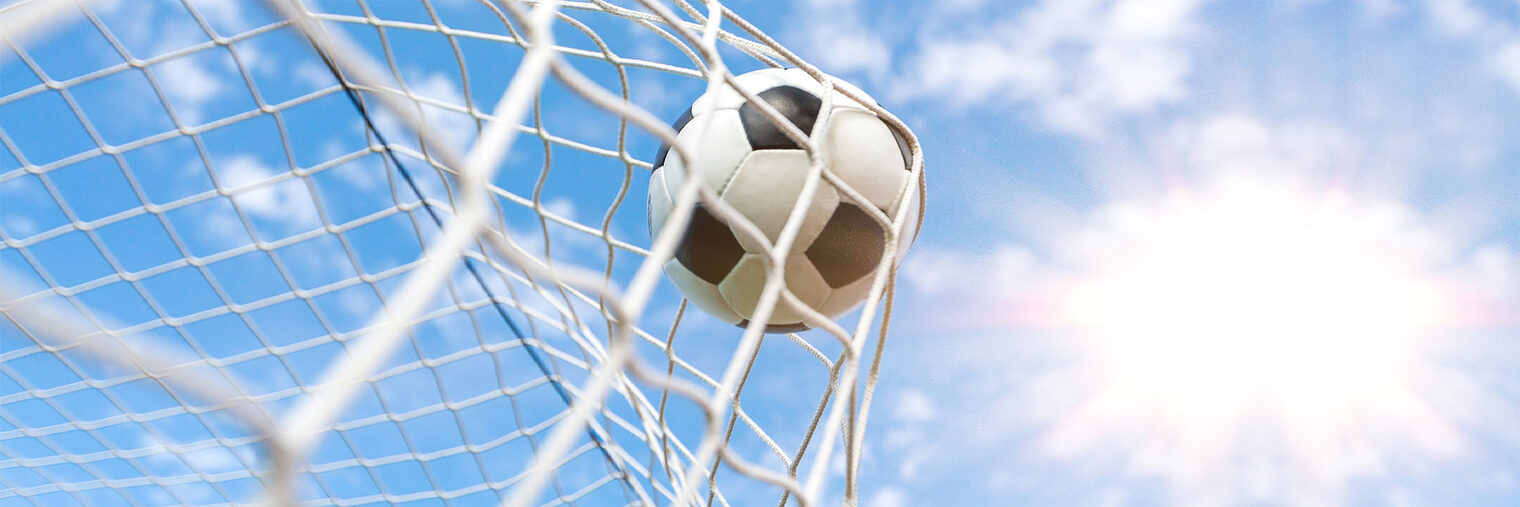 Soccer ball in goal, sport concept Schlagwort(e): 643, ball, soccer, goal, game, sport, leisure, activity, competition, pla, 643, ball, soccer, goal, game, sport, leisure, activity, competition, play, fun, white, recreational, shoot, entertainment, background, victory, equipment, season, summer, grass, meadow, outdoors, field, success, line, symbol, moving, net, movement, fly, gate, football, playground, league, win, sporting, athletic, kick, excercise, kick-off, soccer ball, winning, close-up, closeup, goalpost, goal net, successful, goal post