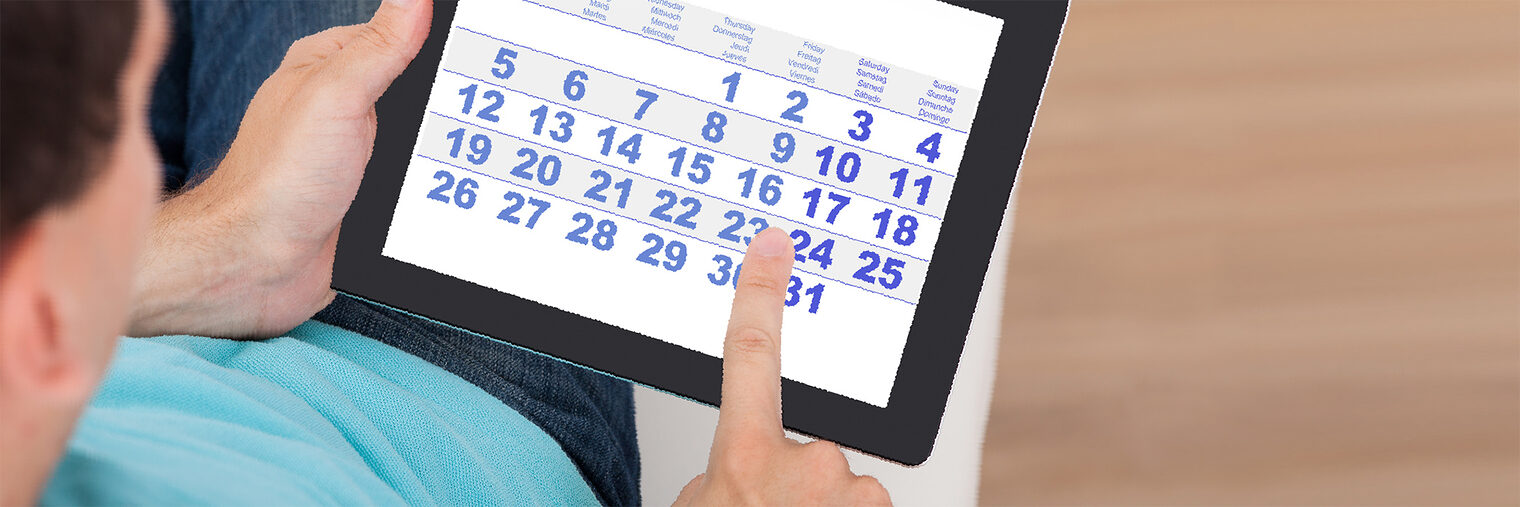 Tablet mit Kalender-App. Bild: Andrey Popov / fotolia.com