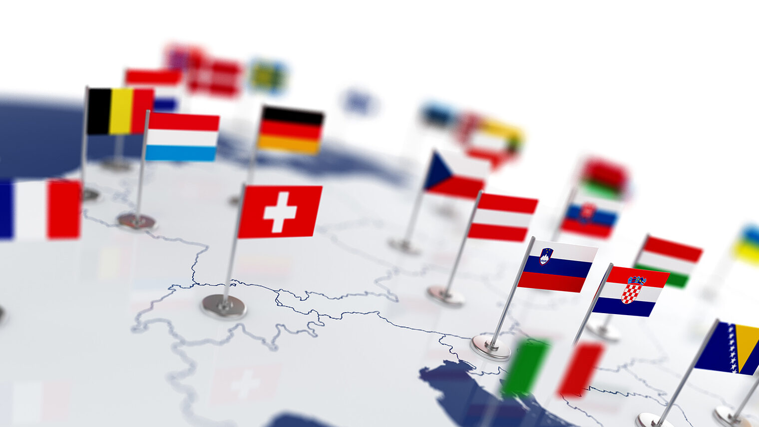 Europe map with countries flags. Shalow focus 3d illustration isolated on white background Schlagwort(e): 3d, atlas, austria, blue, border, business, cartography, concept, continent, country, design, earth, economy, england, eu, europe, european, finland, flag, france, geography, germany, global, globe, greece, illustration, international, ireland, isolated, italy, kingdom, land, location, map, nation, national, politics, rendering, romania, spain, sweden, symbol, travel, uk, union, united, white, world, 3d, atlas, austria, blue, border, business, cartography, concept, continent, country, design, earth, economy, england, eu, europe, european, finland, flag, france, geography, germany, global, globe, greece, illustration, international, ireland, isolated, italy, kingdom, land, location, map, nation, national, politics, rendering, romania, spain, sweden, symbol, travel, uk, union, united, white, world